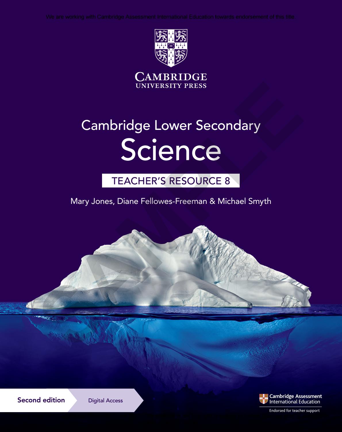 Cambridge Lower Secondary Science Teacher's Resource 8 Second Edition