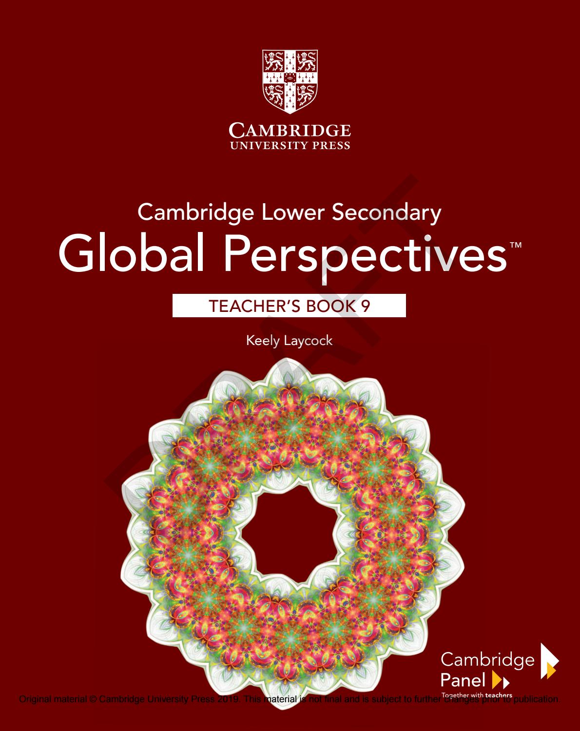Cambridge Lower Secondary Global Perspectives Teacher's Book 9