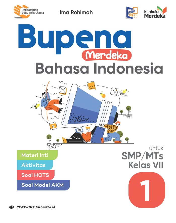 Bupena Merdeka Bahasa Indonesia 1 untuk SMP/MTs Kelas VII