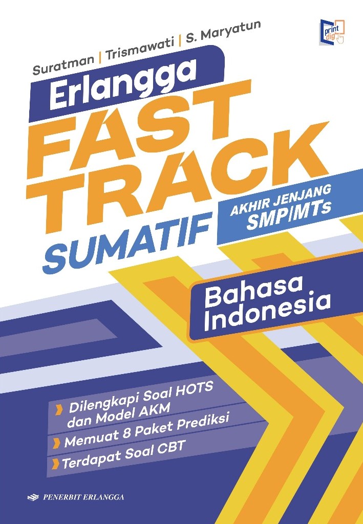 Erlangga Fast Track Sumatif Akhir Jenjang SMP/MTs Bahasa Indonesia