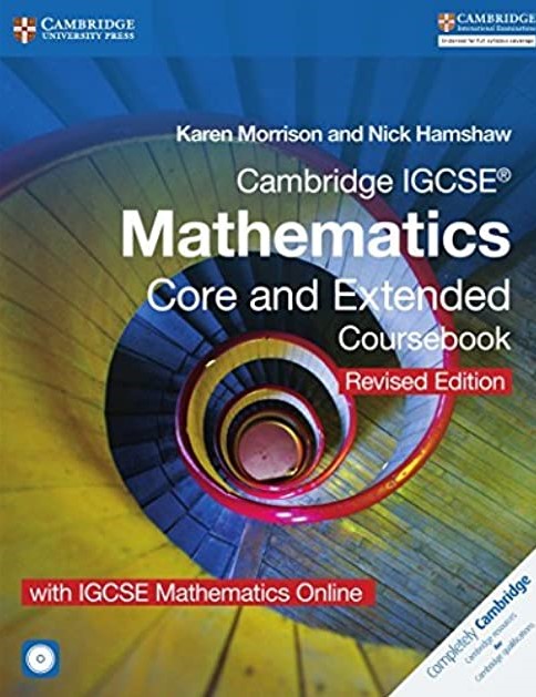 Cambridge IGCSE Mathematics Core and Extended Coursebook Revised Edition (CD)