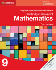 Coursebook 9 Cambridge Checkpoint Mathematics